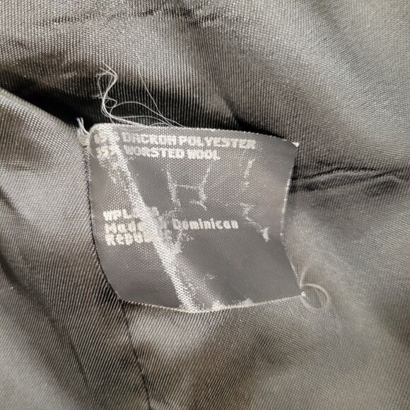 Barrington Men's Black Suit Jacket Blazer Size Large 35% Wool 65% Polyester - Picture 10 of 12